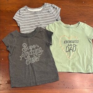 Set of Cat & Jack Short Sleeve Tees